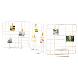 网格展示架桌面立式移动展览架幼儿园美工区作品架摆摊饰品挂件架