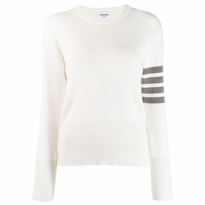 ThomBrowne条纹针织套头毛衣