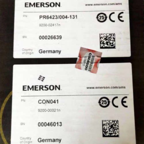 议价EMERSON  PR6423/004-131CON041 9200-02417N 9200-00021N前