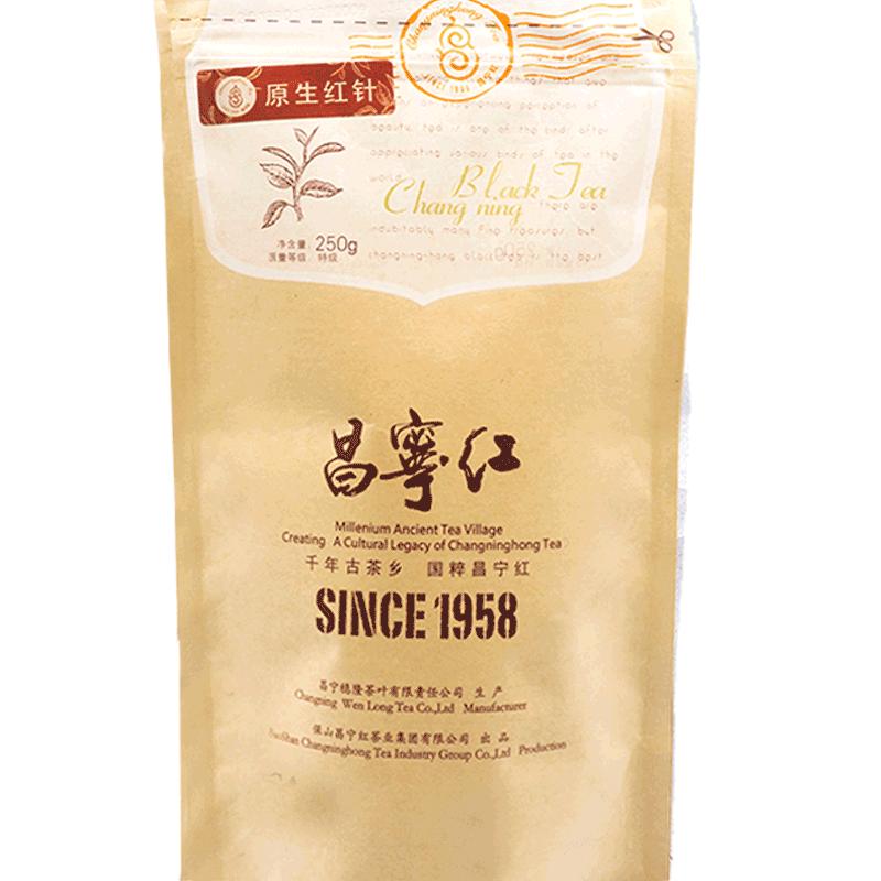 昌宁红古树滇红茶特级云南蜜香型功夫红茶袋装茶叶原生红针250g