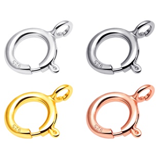 925纯银珍珠项链配件扣头diy手链扣子接头龙虾扣连接扣弹簧扣卡扣