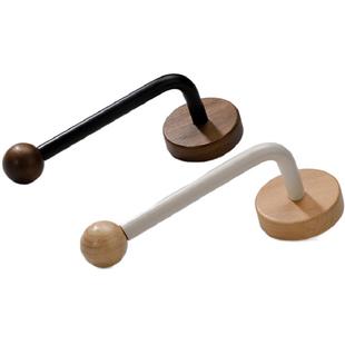 原木发圈收纳挂钩免打孔头壁挂饰品发夹发箍发饰收纳神器门后挂钩