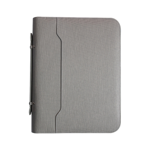 a4皮质多功能文件夹商务拉链包手提经理带计算器谈客档案夹销售顾问合同收纳单夹定制logo展业夹订制保险可印