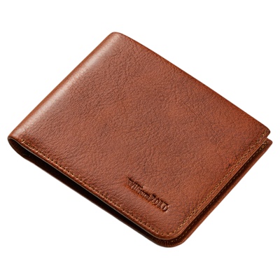 英皇保罗真皮男士复古薄款钱包