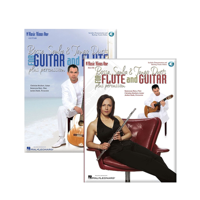 桑巴和探戈波萨长笛吉他二重奏