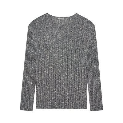 nicerice好饭圆领镂空针织衫