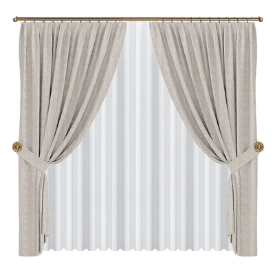 gafuhome轻奢混色提花定制窗帘