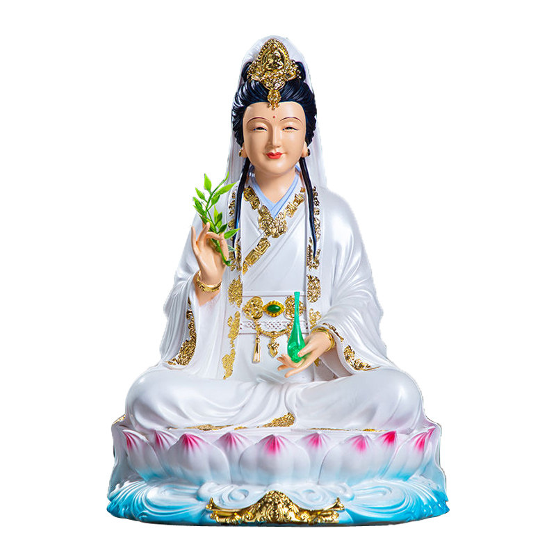 娑婆三圣佛像释迦牟尼佛祖观音地藏王菩萨南海观世音娘娘树脂佛像
