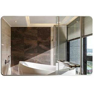 壁挂玻璃镜子无框浴室镜卫生间壁挂洗漱台洗手间卫浴镜洗手台银镜