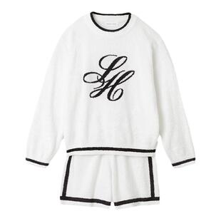 SNIDEL HOME春夏款舒适绒面提花针织衫短裙套装SHNO231029