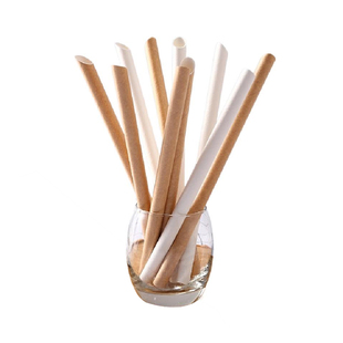 一次性环保可降解纸质波霸珍珠奶茶大号吸管粗加硬牛皮纸独立包装