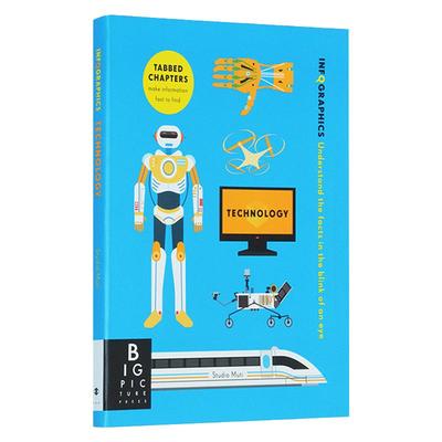 英文原版绘本 Infographics Technology 科技技术 图像可视化 有趣的科学