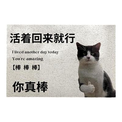 搞笑动物入户门地垫家用门口玄关