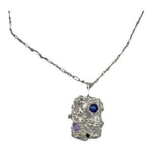 T.MAJOR | 925纯银宝石画框吊坠原创手工项链