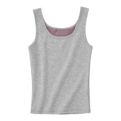 秋冬加绒加厚保暖带胸垫背心吊带