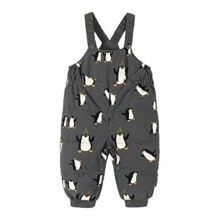 [拒水羽绒]迷你巴拉巴拉男女童宝宝羽绒裤2025冬新品保暖三防长裤