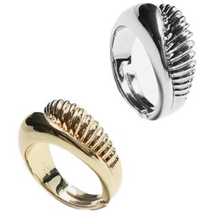 【谷爱凌同款】RC Retro Chic意大利复古时尚首饰 小水滴纹理戒指