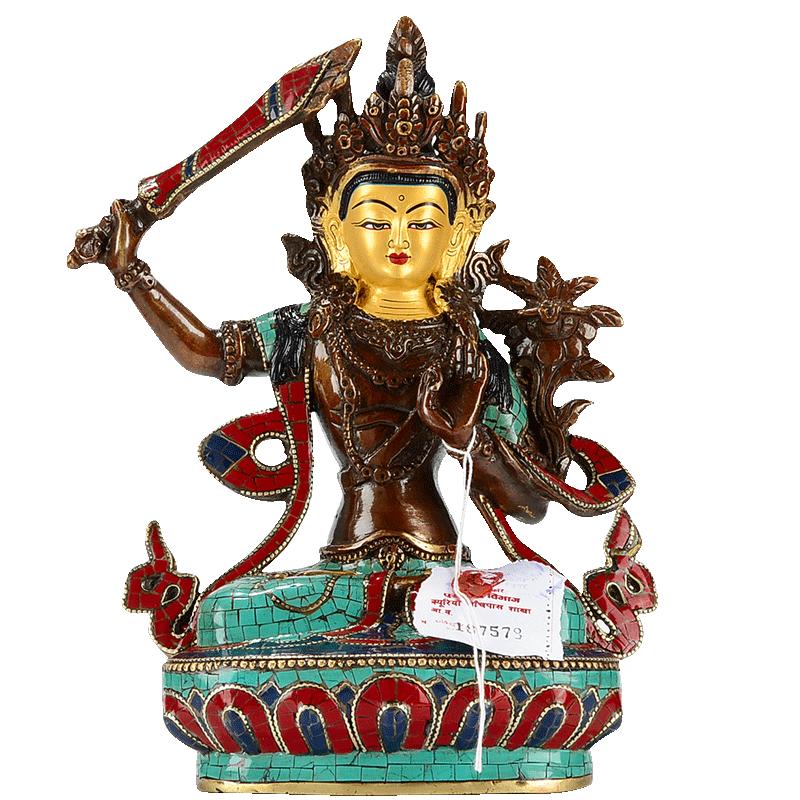 铜制手工绿松石镶嵌摆件