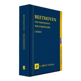 贝多芬 交响曲全集 全套共9本 研习小总谱 非演奏用谱 亨乐原版乐谱书 The Symphonies Volumes in a Slipcase HN9800