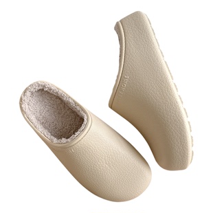 防水棉拖鞋女冬季2025新款保暖防滑厚底可外穿情侣包头勃肯棉拖鞋