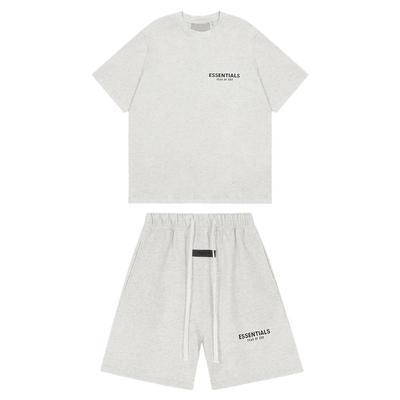 FOG ESSENTIALS美式小众高街潮牌纯棉宽松短袖T恤男夏季短裤套装