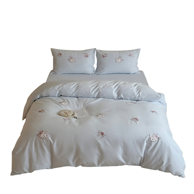 100S全棉磨毛贴布绣四件套