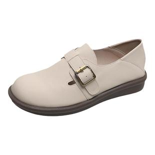 一脚蹬勃肯鞋女2025年春夏秋季新款法式博肯鞋软底单鞋平底乐福鞋