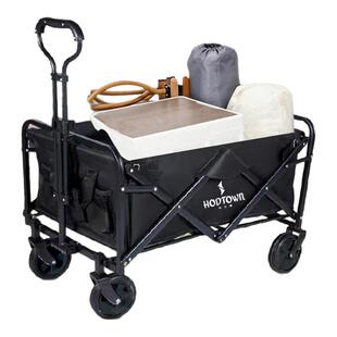 何大屋户外折叠手推车营地车露营折叠车野营野餐便携式快递小拉车