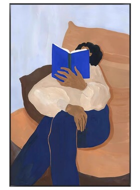抽象人物现代简约客厅玄关装饰画