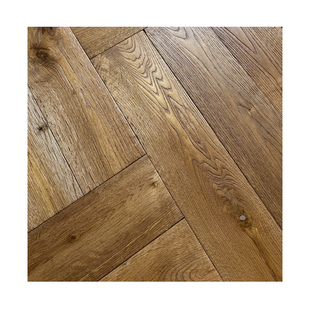 韵质信实木地板橡木人字拼地板大板地暖三层复合烟熏原木地板家用