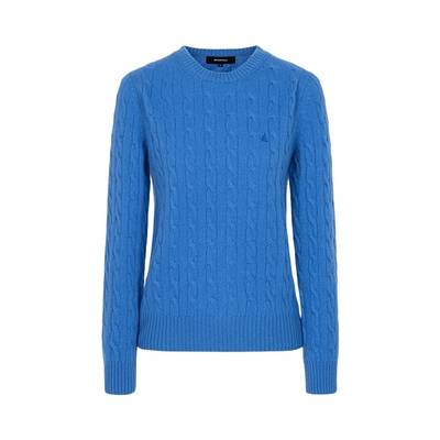 滨波羊毛混纺圆领针织衫韩系