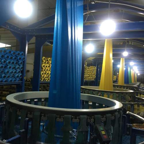 蓝色编织袋筒料 天蓝色蛇皮袋半成品 宝蓝色编织布 编制袋可定做