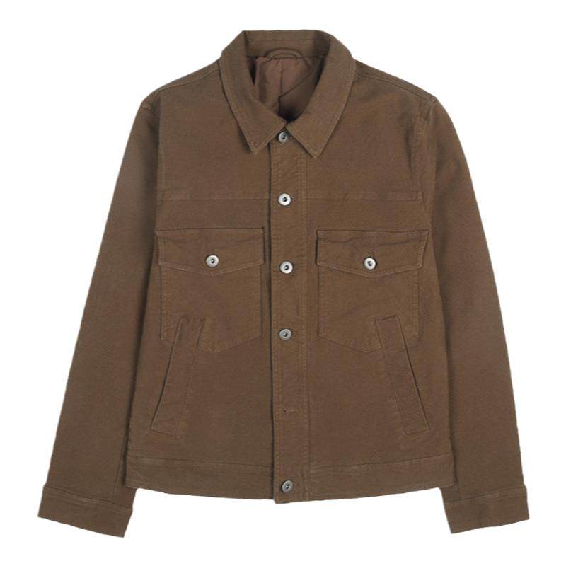 工装夹克衫翻领修身韩版潮流衣服