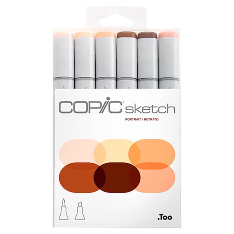 日本Copic Sketch系列套装二代3支6支套组Ciao系列套装三代6支套组马克笔 酷笔客酒精油性设计插画软头