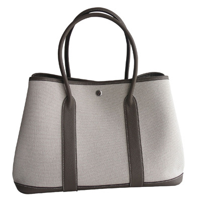 文艺范撞色托特包花园包手提女包