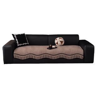 复古异形沙发垫防滑毛绒不规则加厚沙发坐垫子冬季保暖高级感盖布