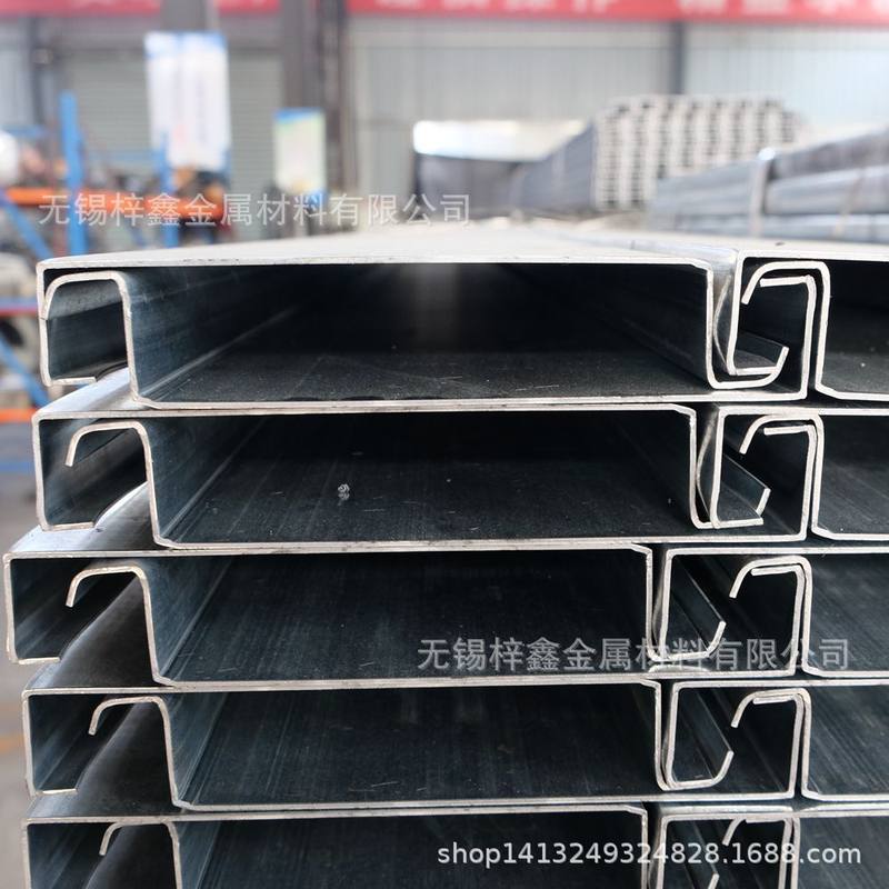 冷弯型钢镀锌楼板40*200加厚冲孔过磅重型阁楼式货架钢平台材料