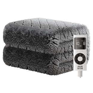 奥克斯石墨烯电热毯2025单双人调温双控暖电褥子宿舍家用官方旗舰