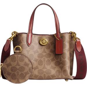 COACH/蔻驰女士经典标志WILLOW 18号托特包老花