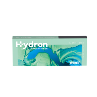 【自营】海昌星眸美瞳月抛2片黑色自然小直径大隐形眼镜正品官方