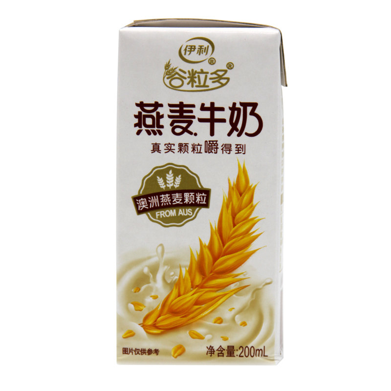 伊利营养燕麦牛奶谷粒多整箱早餐