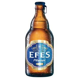 皮尔森瓶装啤酒精酿整箱进口土耳其艾菲小麦罐啤24听纯生300毫升