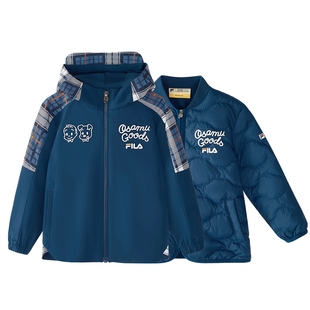 FILA KIDSx原田治联名系列斐乐儿童羽绒服2024冬季新款男小童外套