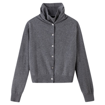 RUISHI芮时“小心机”学院风慵懒松弛感显瘦羊毛毛衣开衫外套女冬