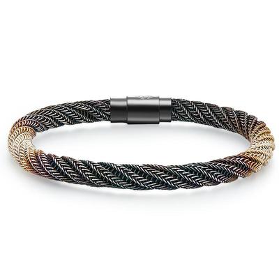 小众土耳其渐变设计师款纯银手镯