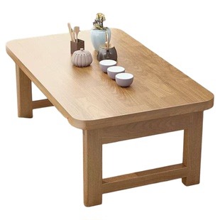 飘窗阳台小桌子折叠炕桌窗台实木榻榻米桌子小茶几床上矮写作业桌