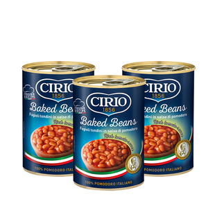 茄意欧茄汁焗豆380g意大利原装进口即食焗豆番茄黄豆西餐烘焙配料