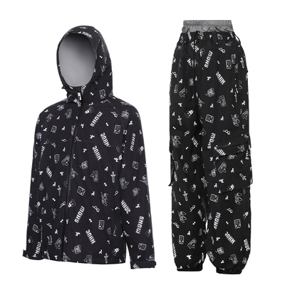 小红书博主推荐数码印花滑雪服