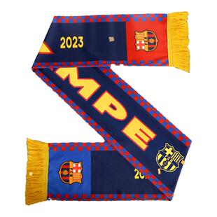 【官方正版】巴塞罗那俱乐部丨巴萨夺冠印号助威爆款撞色球迷围巾