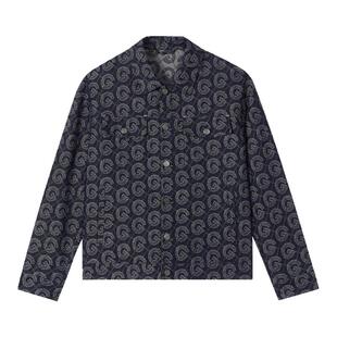 GANT/甘特春秋新款男士时尚街头潮流外套印花复古老钱牛仔夹克衫